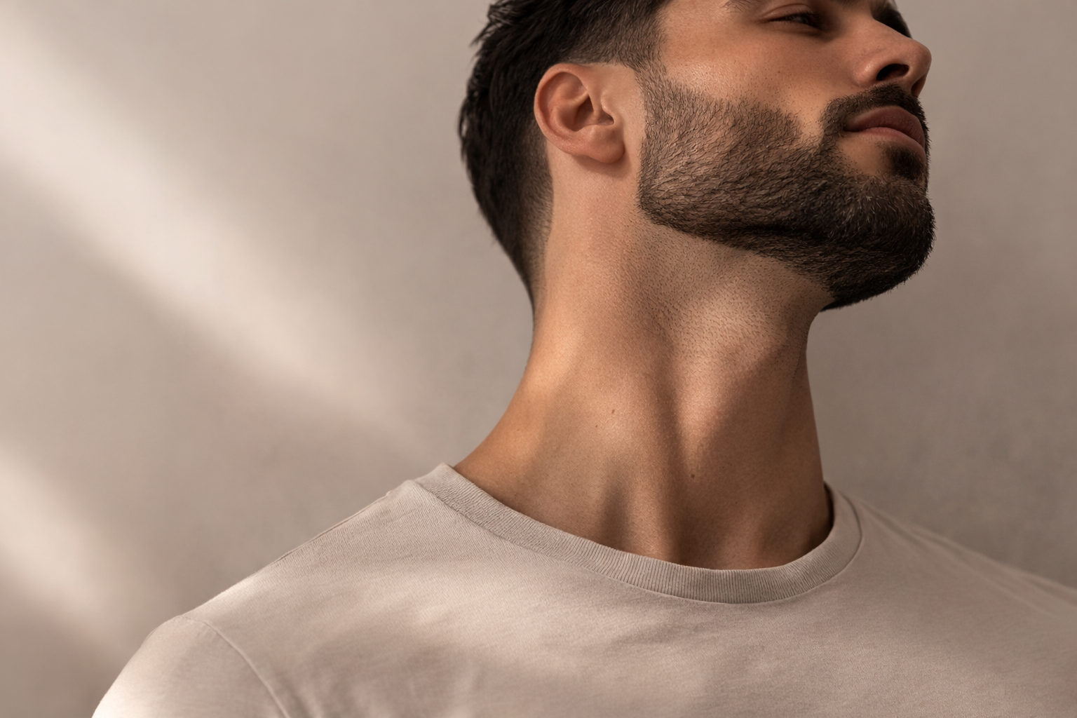 Laser hair removal men's upper body package example image